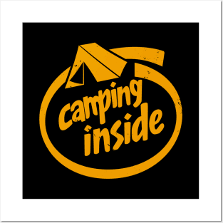 Funny Camping Summer Nature Lover Indoors Gift For Introverts Posters and Art